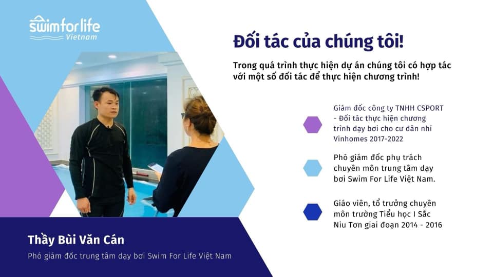 HLV Bùi Văn Cán huấn luyện viên trưởng CanSwim