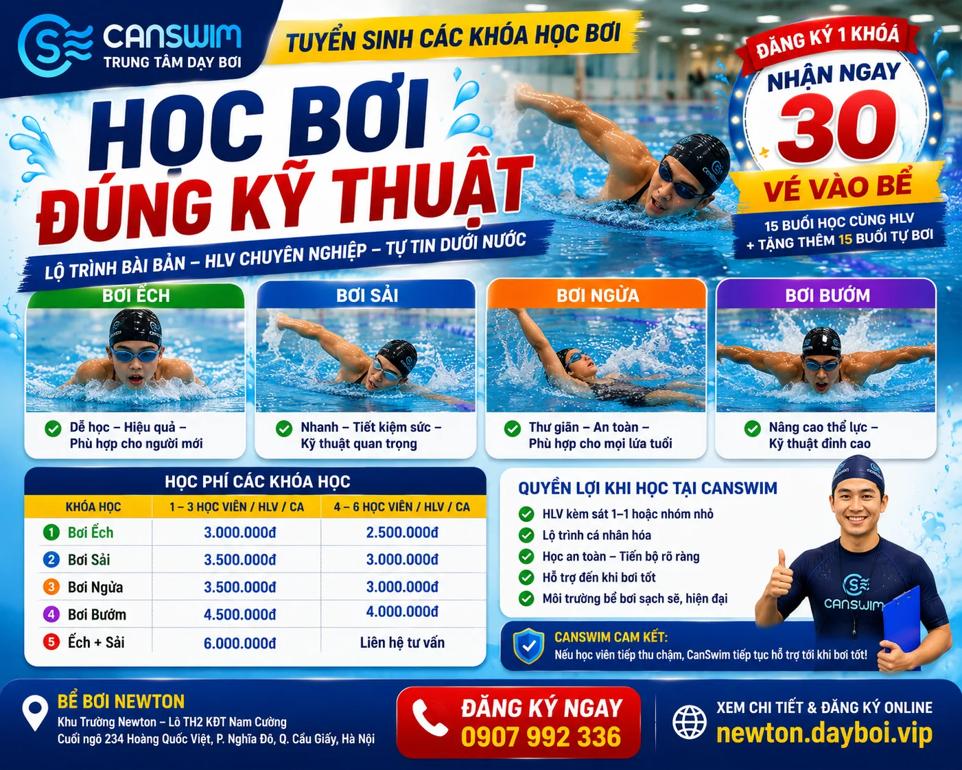Cách tự học bơi ngửa cơ bản đúng kỹ thuật: Lướt nhẹ, không sặc nước