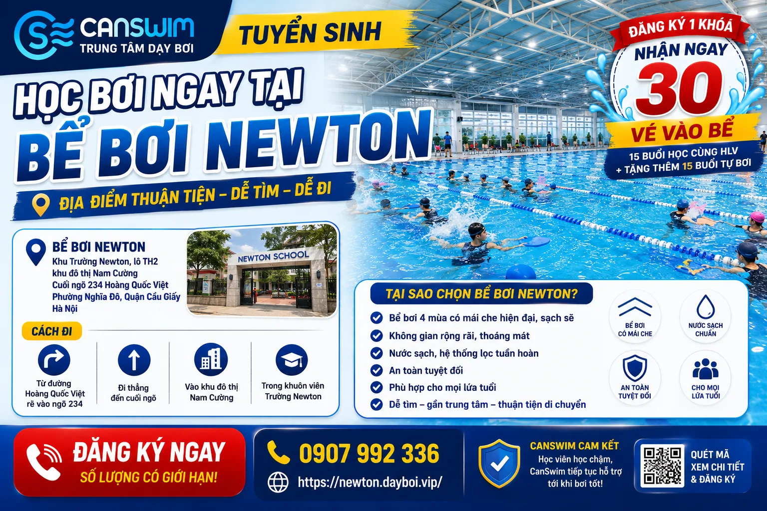 Review Bể bơi Nghĩa Tân Tô Hiệu và địa điểm thay thế
